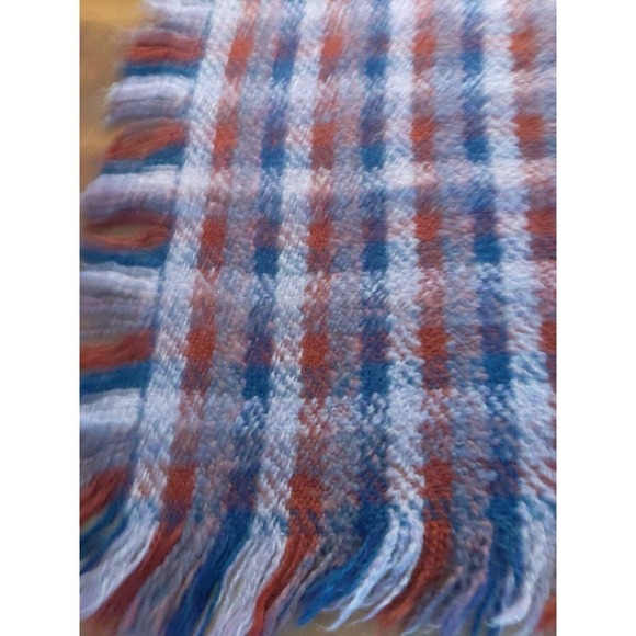 Vintage Tapestries Ireland Helena Ruuth Blue Purple Maroon Fringe Throw Blanket - Picture 2 of 5